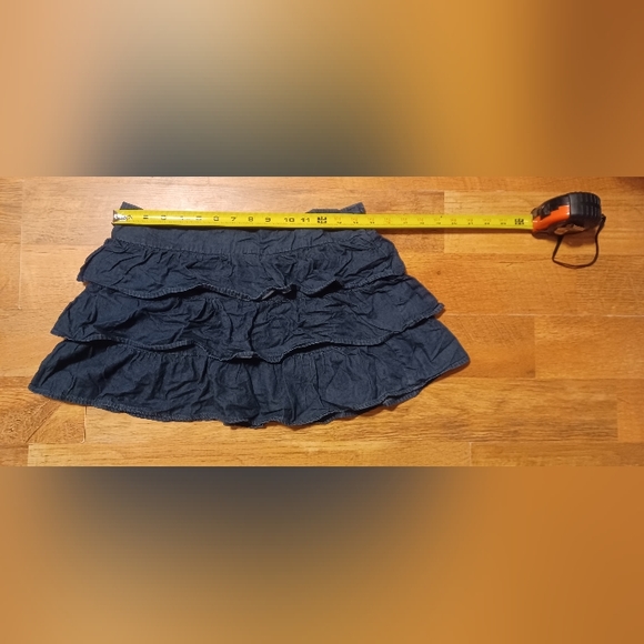 Aeropostale Ruffled Jean Skirt NWOT - Picture 2 of 8